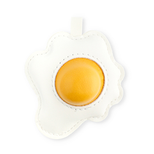 Statement hangers gebakken ei White-warm yellow