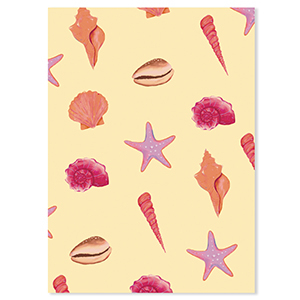 BY31&reg; Sieraden kaartjes zeeleven Yellow-pink-purple
