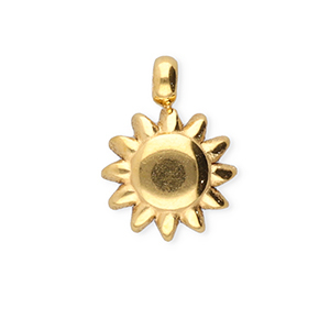 BY31&reg; Roestvrij stalen (RVS) Stainless steel bedels zon Gold