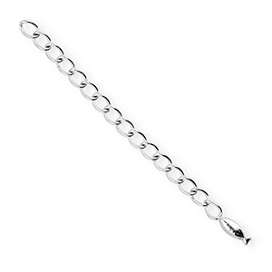 BY31&reg; Roestvrij stalen (RVS) stainless steel onderdelen verlengketting set vis Silver