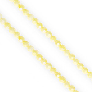 Top Facet kralen rond 4mm Yellow-AB coating