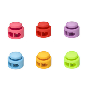 Gekleurde onderdelen koordstopper rond Multicolour