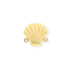 Roestvrij stalen (RVS) Stainless steel onderdelen tussenstuk schelp Gold