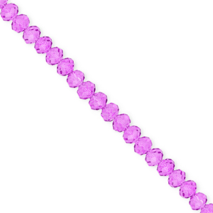 Top Facet kralen 4x3mm disc Purple