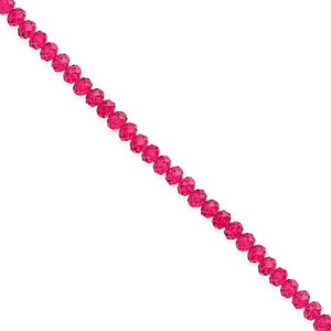 Top Facet kralen 3x2mm disc Cherry pink