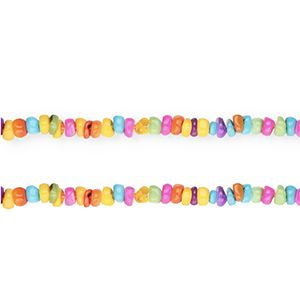 Schelp kralen disc Multicolour
