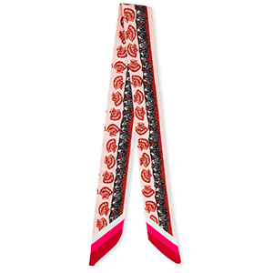 Bandana sjaal met zeeleven Rust red-light pink-brown