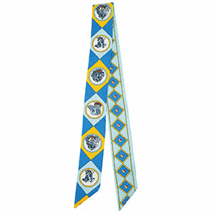 Bandana sjaal met honden Blue-light blue-orange