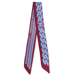 Bandana sjaal met schakels Berry wine red-lavender purple