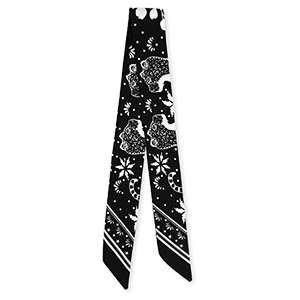 Bandana sjaal met luipaard Black-white