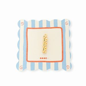 BY31&reg; Eco-brass metaal bedels fusilli pasta Gold