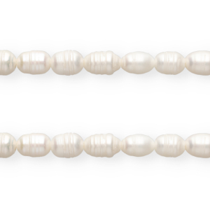 TQ zoetwaterparels ovaal 9-10mm Natural white