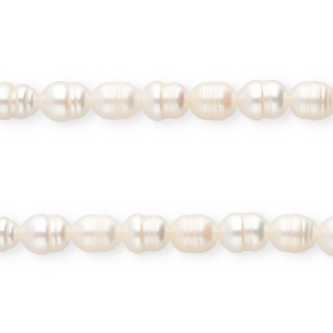 TQ zoetwaterparels rice 7x6mm Natural white
