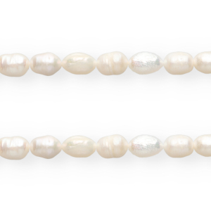 TQ zoetwaterparels rice 7x5mm Natural white