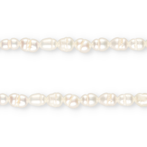 TQ zoetwaterparels rice 6x4mm Natural white