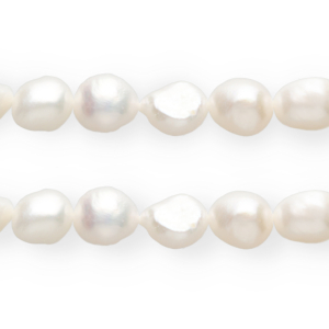 TQ zoetwaterparels nugget ovaal 10mm Natural white