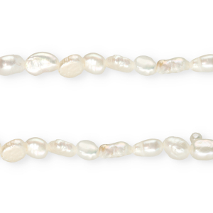 TQ zoetwaterparels nugget ovaal 6x5mm Natural white