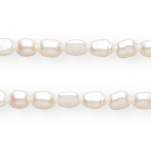 TQ zoetwaterparels nugget ovaal 5-6mm Natural white