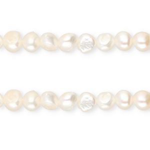 TQ zoetwaterparels nugget rond 7-8mm Natural white