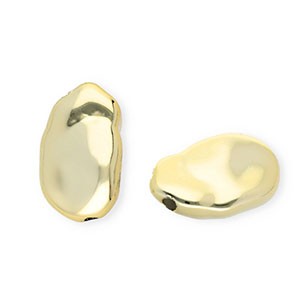 Acryl kralen irregular Gold
