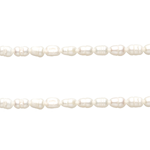 BQ Zoetwaterparels rice 6x5 mm Natural white
