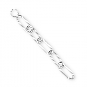 BY31&reg; Roestvrij stalen (RVS) Stainless steel jasseron bedels ankerketting Silver
