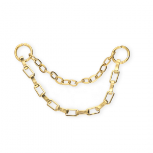BY31&reg; Roestvrij stalen (RVS) Stainless steel jasseron bedels / tussenstuk duo layer Gold