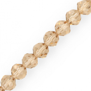 Top Facet kralen rond 10 mm Latte beige