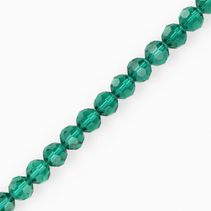 Top Facet kralen rond 8 mm Teal green