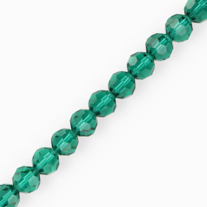 Top Facet kralen rond 10 mm Teal green