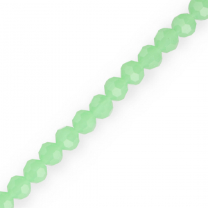 Top Facet kralen rond 6 mm Mint green