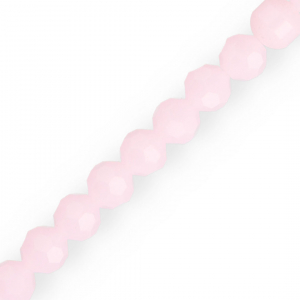 Top Facet kralen rond 10 mm Light pink
