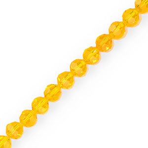Top Facet kralen rond 8 mm Orange