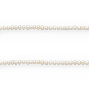 Imperfecte zoetwaterparels rond 3mm Natural white