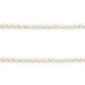 Imperfecte zoetwaterparels rice 7x5mm Natural white