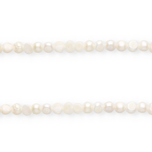 Imperfecte zoetwaterparels nugget rond 7mm Naturel white