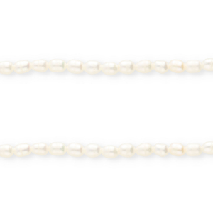 Imperfecte zoetwaterparels rice Natural white