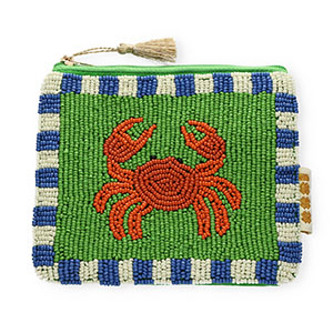 BY31&reg; Etui krab Green-burnt orange-blue-white-gold