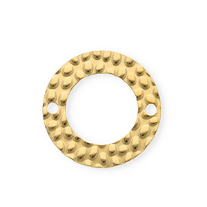 Roestvrij stalen (RVS) Stainless steel onderdelen tussenstuk rond Gold
