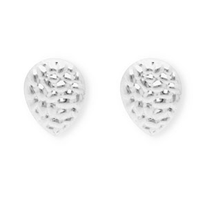 Roestvrij stalen (RVS) Stainless steel onderdelen  oorbellen / oorstekers druppel met oogje Silver