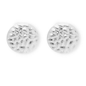 Roestvrij stalen (RVS) Stainless steel onderdelen  oorbellen / oorstekers rond met oogje Silver