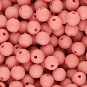 10 mm DQ Acryl kralen Coral red