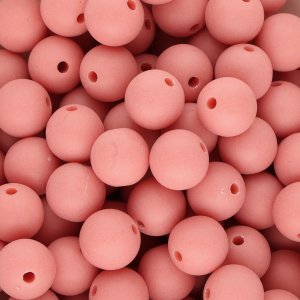 12 mm DQ Acryl kralen Coral red