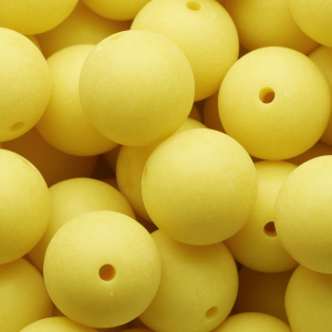 20 mm DQ Acryl kralen Sunshine yellow