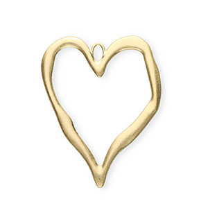 Statement hangers open hart Gold