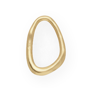 Statement hangers / tussenstuk ovaal Gold