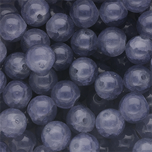 8 mm glaskralen Denim blue