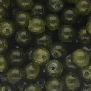 8 mm glaskralen Army green