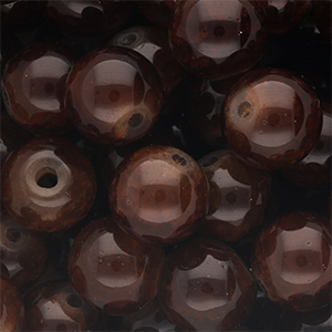 12 mm glaskralen Brown