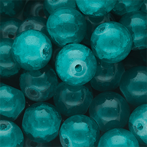12 mm glaskralen Teal green